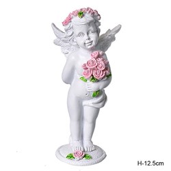 Фигурка Ангел с розами 12 см / L1844 /уп 4/360/ - фото 15282