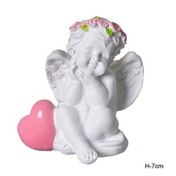 Фигурка Ангел с сердцем 7 см / L1660 /уп 2/480/ - фото 15283