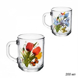 Кружка 1335 Цветы микс 200 мл /1х20/ - фото 16859