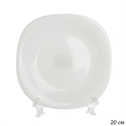 Тарелка квадратная 200 мм белая / FP-80XN (WHITE) - фото 25577