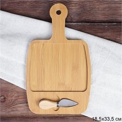 Доска разделочная и нож для сыра / WE-512 /уп 48/ 00013231