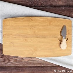Доска разделочная и нож для сыра / WE-508 /уп 48/ - фото 46280