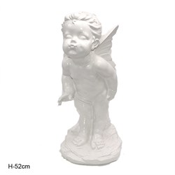Ангел мотылек девочка белая 20х21х52 см - фото 46733