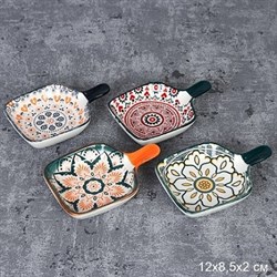 Соусник с ручкой 12х8,5х2 см / ZY085 / уп 40/240/ 00013821 - фото 47364