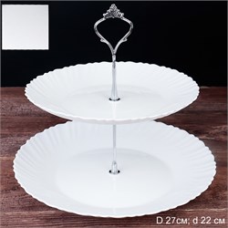 Ваза для фруктов 2-х яр белая А DPG-2/LHP85/LHP105 00014989