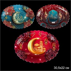 Поднос овалный 30,5х22 см / 30522 / мусульманский 00016302 - фото 57337