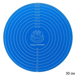 Силиконовый коврик 30 см круглый / M-88 /уп 200/ 00016811 - фото 59639