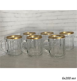 Кружка 1565 6 штук IMITATION GOLD 200 мл золот от 00016915 - фото 60628
