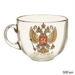 Кружка бульонная 1858 Герб России 500 мл в гофре 00017062 - фото 61085