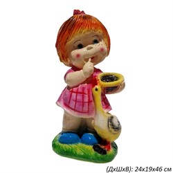 Девочка с гусем 24х20х47см 00009656 - фото 61418
