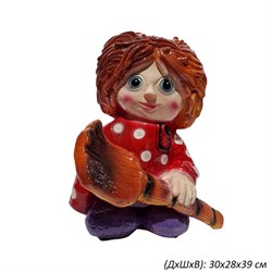 Копилка Кузя с веником 30х28х39 см 00017322 - фото 61449