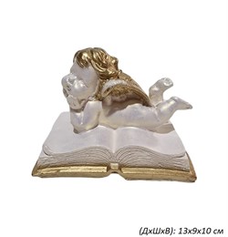 Ангел лежащий на книге 13х9х10 см 00017202 - фото 61483