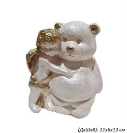 Ангел с мишкой 11х6х13 см 00017204 - фото 61488