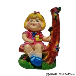 Девочка с уточкой 29х22х40 см 00017156 - фото 61592