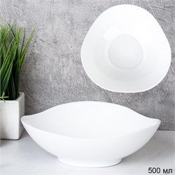 Салатник 650 мл 175 мм треугольный/ LXXW70 (WHITE) 00017335 - фото 61721