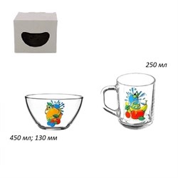 Набор 2 предмета Змейка (кружка + салатник) в под 00016160 - фото 61951