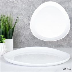 Тарелка плоская 200 мм Треугольная  LXXP80 (WHTE) 00017488 - фото 62250