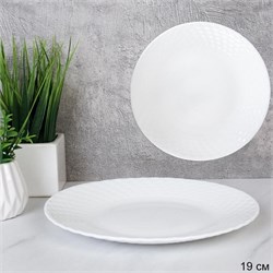 Тарелка 190 мм белая фактурная / WVP75Q (WHITE) 00011584 - фото 62712