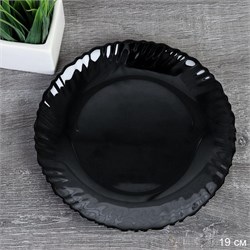 Тарелка 190 мм Классика черная / B-LHP75 /уп 72/ 00016845 - фото 62713
