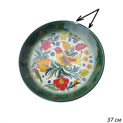 Блюдо ляган d=37 см художка микс УЦЕНКА 00017632 - фото 62812
