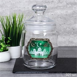 Банка  для сыпучих 0,92 л 97560 Мечеть-2 в гофре 00013616 - фото 62831