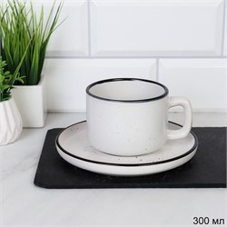 Чайная пара 300 мл Точки / 2pcs/1700 /уп 6/36/ 00017733 - фото 63171
