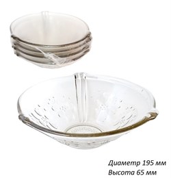 Сухарница С28 d=19,5, h=6,5 см /уп.4 шт/ термопак 00003496 - фото 63386