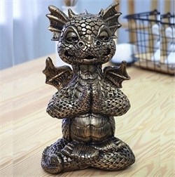 Копилка Дракон йога микс 15х15х26 см гипс 00014842 - фото 64065