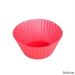 Форма для выпечки кексов 7х3 см /GF-624 / красная 00018027 - фото 64232