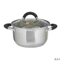 Кастрюля VICALINA 2,1 л нерж сталь силиконовые руч 00018186 - фото 64766