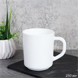 Кружка 250 мл OSZ ШТУЧНО гладкая  WUT270 (white) / 00018154 - фото 64781