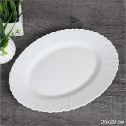Блюдо овальное 250 мм Классика / WQH100 (white) 00018264 - фото 65040