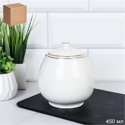 Сахарница 450 мл Белая GA10-SP Gold /уп 36/ фарфор 00018263 - фото 65063
