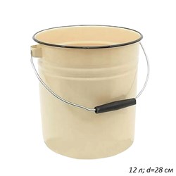 Ведро 12 л эмаль без крышки, без рисунка С41124.Пц 00018096 - фото 65081