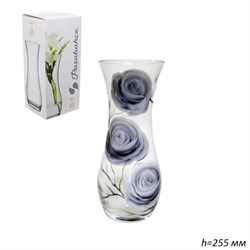 Ваза 43737 Розы серо-черные h=255 мм /1х6/ 00018281 Ваза 43737 Розы серо-черные h=255 мм /1х6/ 00018281