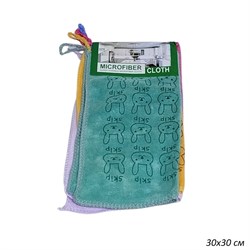 Набор салфеток из микрофибры 5 штук Зайчик 30х30см 00017386 Набор салфеток из микрофибры 5 штук Зайчик 30х30см 00017386