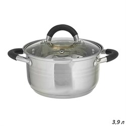 Кастрюля VICALINA 3,9 л нерж сталь силиконовые руч 00018160