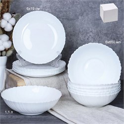 Столовый набор 13 предм Классика белый GRAY-137578 00018323