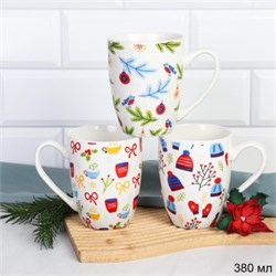 Кружка новогодняя 380 мл / DG-040 /уп 12/72/ 00018324