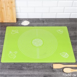 Силиконовый коврик 70х50 см / WB-320-B зеленый 00018344