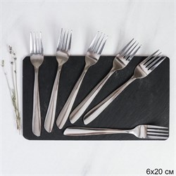 Вилка столовая 6 штук Серебро Сирена MJ342 /уп 100 00018334