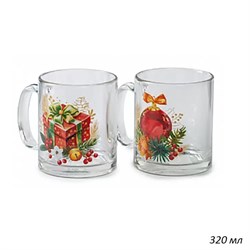 Кружка 1208 Новый год 320 мл в гофре /1х24/ 00017681