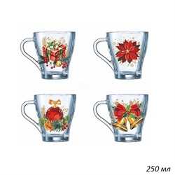 Кружка 1649 Новый год 250 мл в гофре /1х20/ 00017562