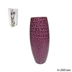 Ваза 43966 Бело-бордо трение h=260 мм /1х6/ 00018330