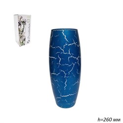 Ваза 43966 Бело-голубое трение h=260 мм /1х6/ 00018331