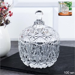 Сахарница 100 мл бочонок резная / LGR-150 /уп 96/ 00018379