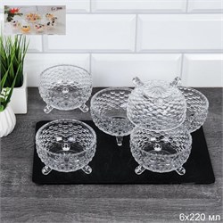 Салатник 6 штук 220 мл Волна / SPS023/L6 /уп 12/ 00018377