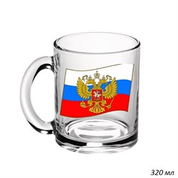 Кружка 1208 Флаг России 320 мл в гофре /1х24/ 00018410