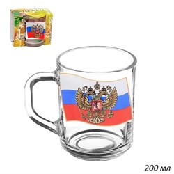 Кружка 1335 Флаг России 200 мл 1 штука в подарке 00018408