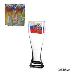 Бокал для пива 42116 330 мл Флаг России 2 штуки 00018397